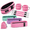 Pink, variant on Purple 3-in-1 Glute Workout Set with Thrust Belt, Fabric Booty Bands and Ankle Resistance Cuffs