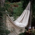 thumbnail image 1 of WHAMVOX Fabric Hammock For Backyard Beige Canvas For Family And Friends 1Set, 1 of 8