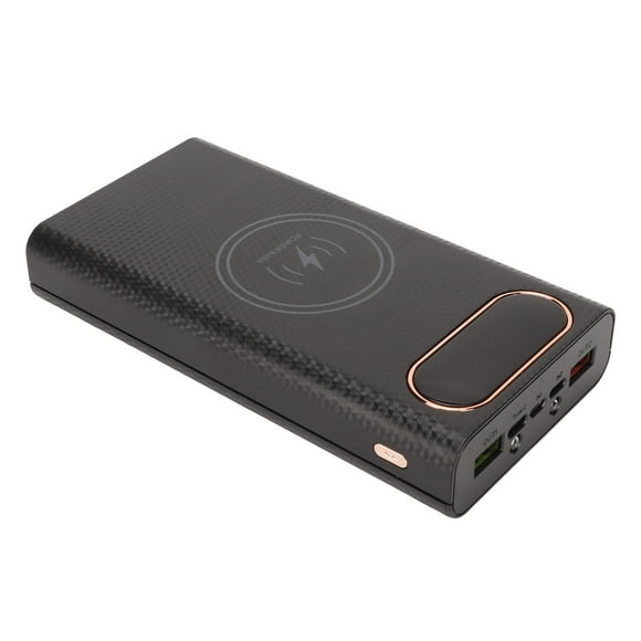 DIY Power Bank Box, Large Capacity 21700 Power Bank Batteries Box Black For Home