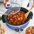 thumbnail image 6 of GreenLife 6qt Healthy Ceramic Nonstick Slow Cooker | Blue, 6 of 11