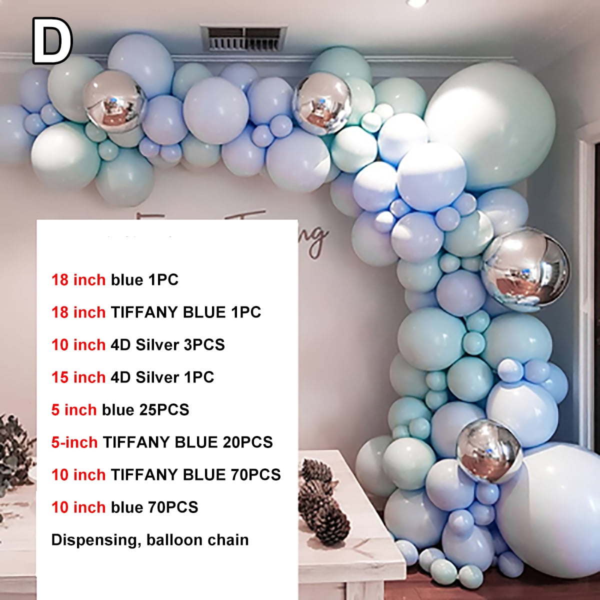 tiffany blue balloon arch