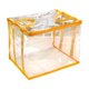thumbnail image 2 of Organizador de almacenamiento de libros Clear Space Saving PVC Fácil mantenimiento de estantería a prueba de polvo Capacidad espaciosa Bolsa de polvo Amarillo, 2 of 8