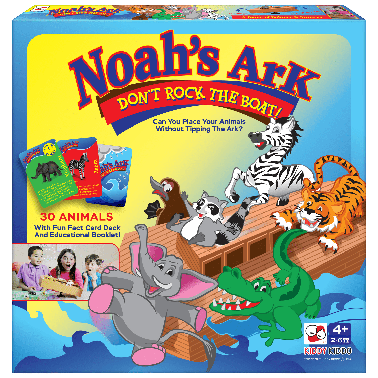 Noah's Ark Board Game, Balancing Game Christian Religious Stacking  Educational Family Board Game with Animal Toy, Holiday Gift, 30 Animals -  