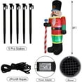 thumbnail image 4 of 6 FT Cedar Garland&Inflatable Nutcracker Soldier, 4 of 8