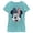 Tahiti Blue, variant on Girl's Mickey & Friends Minnie American Bow Graphic Tee Tahiti Blue X Small