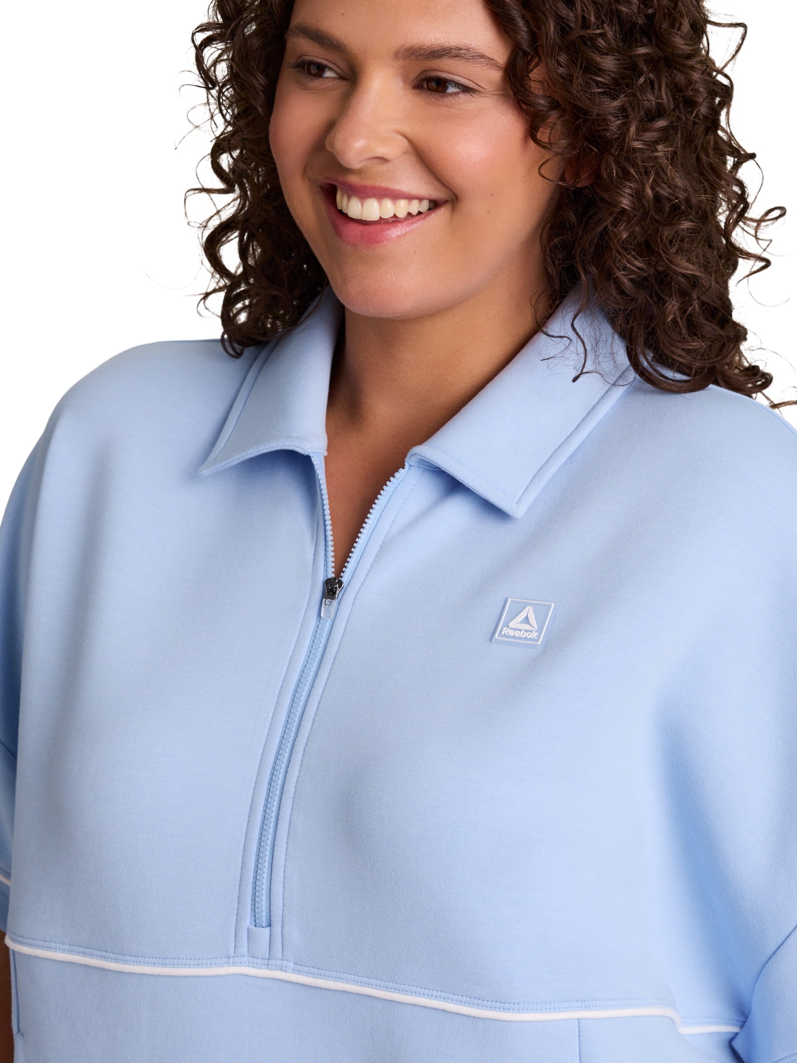 Reebok Women's Team Player Short Sleeve Oversize Pullover, Sizes XS-4X
