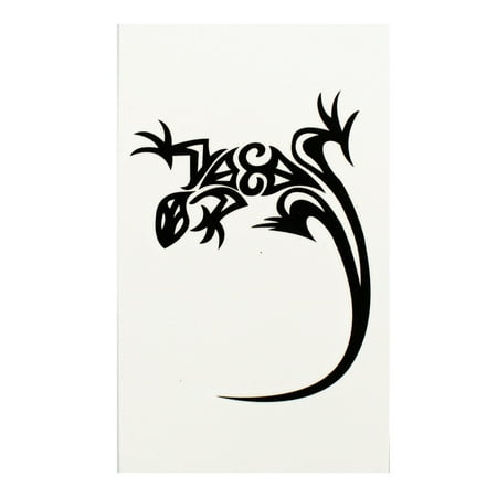 Tribal Tattoo Geometric Abstract Lizard Temporary Body Tattoo