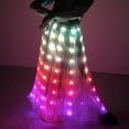 thumbnail image 2 of ANINEO Women Fashion Luminous Skirt Pleated Skirt Transparent Dance Performance Skirt Clothes, 2 of 9