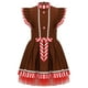 thumbnail image 5 of Disfraz de hombre de jengibre de Navidad para niñas, vestido de Papá Noel a rayas con mangas voladoras, vestido de Papá Noel, tutú de Ballet, vestido de baile y patinaje, 5 of 5