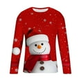 thumbnail image 4 of WXLWZYWL Men's Christmas Sweatshirt Crewneck Trendy Big and Tall Santa Printed Sweatshirts Pullover Tops Party Apparel, 4 of 5