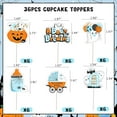 thumbnail image 5 of Halloween Baby Shower Party Decoration Boy, 36Pcs A Baby Is Brewing Baby Shower Decorations Cupcake Topper for A Little Boo Is Almost Due Halloween Welcome Baby Shower Gender Revel, 5 of 6