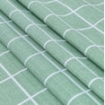 thumbnail image 4 of Checkered Vinyl Rectangle Tablecloth - 60 x 84 Inch - 100% Waterproof Oil Proof Spill Proof PVC Table Cloth, Wipe Clean Table Cover for Dining Table, Buffet Parties and Camping, Green, 4 of 6