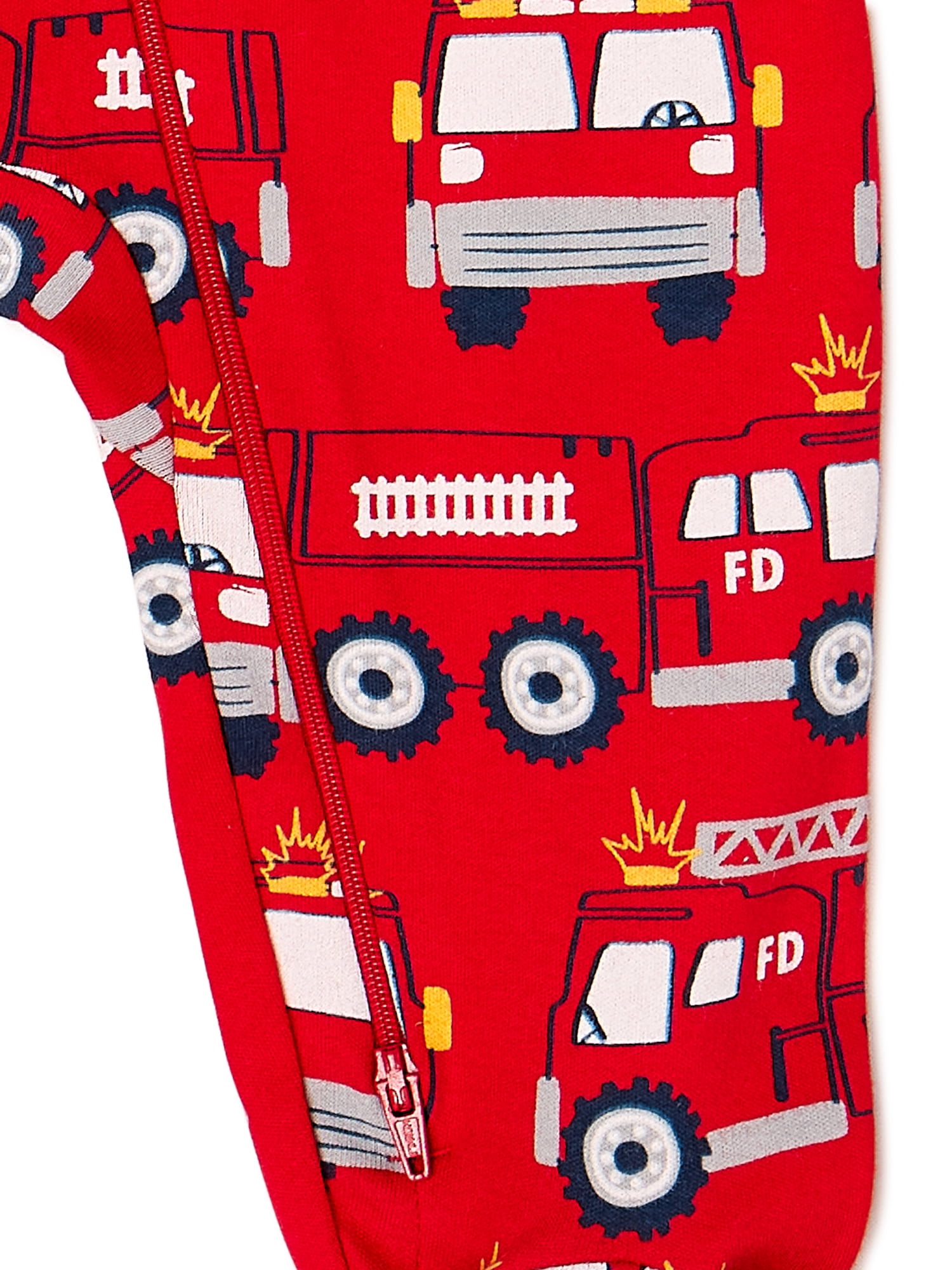 Wonder Nation Baby Boys Firetruck Sleep N Play, Sizes 0M-9M
