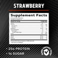 thumbnail image 5 of GNC AMP Pure Isolate Whey Protein Powder, Muscle Growth, Recovery, & Performance, 25g Protein, 5g BCAA, 1g Sugar, Gluten Free, Strawberry, 28 Servings, 5 of 6