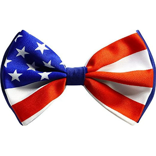 Boxed Gifts - Men&rsquo;s Patriotic American Flag Print Pattern Novelty Bow