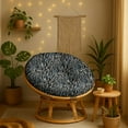 thumbnail image 2 of Vargottam Waterproof Papasan Cushion Cover - 55 Inch Round Chair Slipcover with 8 Secure Ties - Outdoor/Indoor Use - Animal Skin Design, 2 of 7