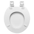 thumbnail image 4 of Premium-Mainstays-17" Molded Soft Toilet Seat with Flip Slider QR&SL Hinges (TPU Leather), 4 of 9