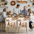 thumbnail image 4 of Thanksgiving Gnome Chair Covers Set of 4 Fall Pumpkin Maple Leaf Chair Back Covers Stretch Removable Washable Slipcovers Protector for Dining Room Kitchen Party Decor, 4 of 5