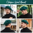 thumbnail image 6 of Minzimin Wool Beret for Women French Style Artist Hat Solid Color Basque Beanie Cap, 6 of 7