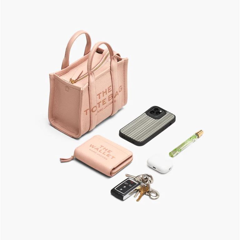 Marc Jacobs Women's The Leather Small Tote Bag Rose Dust