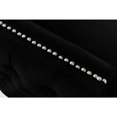 thumbnail image 6 of Bayberry Black Velvet Fabric Sofa Couch with 3 Pillows, 6 of 11