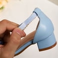 thumbnail image 5 of Girls Sandals Pearl Decoration Toe Loop Heel Design Elegant Party Footwear Stylish Kids Sandals For Girls Formal Occasions ,9.5-10 Years, 5 of 9