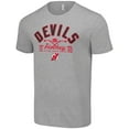 thumbnail image 2 of Men's Starter  Heather Gray New Jersey Devils Half Puck T-Shirt, 2 of 3