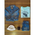 thumbnail image 3 of Retro College Superior Denim Tie Dye Cyclone Men -Image by Shutterstock, Male Medium, 3 of 4