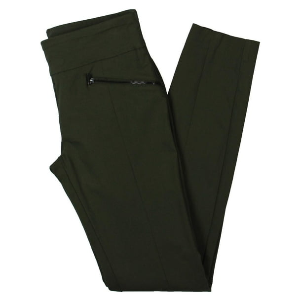 Bar III Womens Zippered-Pocket Pull-On Dress Pants Green L - Walmart.com