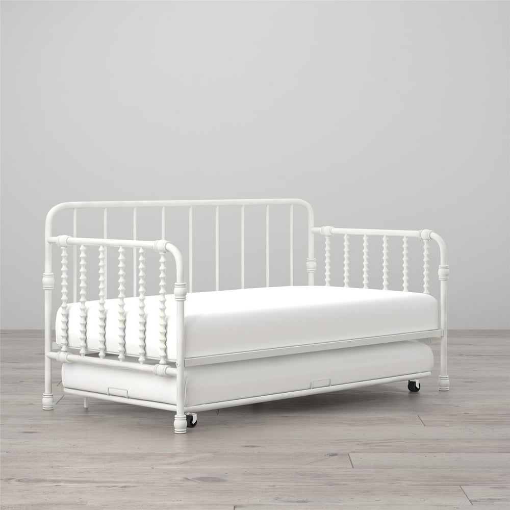 Little Seeds Monarch Hill Wren Metal Daybed with Trundle Twin, White