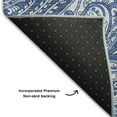 thumbnail image 3 of Addison Rugs Mayfield Washable Transitional Paisley Navy Rectangle Rug, 10' x 14', 3 of 6
