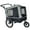 Gray, variant on Outdoor Heavy Duty Foldable Utility Pet Stroller Dog Carriers Bicycle Trailer