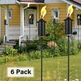 thumbnail image 5 of 6 Pack Garden Torches, 16 oz Metal Torch for Outside with 3-Prong Grounded Stake, Outdoor Decorative Citronella Torches, 59 inch Garden Décor Torches, 5 of 16