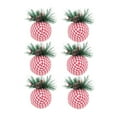 thumbnail image 2 of LHNFT 6PCS Christmas Plaid Ball Ornaments, 3.14 Inch Plaid Fabric Balls Ornaments with Pine Cones and Greenery, Christmas Tree Hanging Decorations Indoor Festive Decorations, 2 of 6