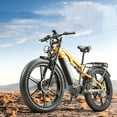 thumbnail image 2 of RANDRIDE Dual Motor Electric Mountain Bike for Adult,2000W Peak,28 MPH,48V 20Ah Removable Battery,26"x 4.0"Fat Tire,Full Suspension,Hydraulic Disc Brakes, 2 of 8