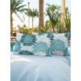 thumbnail image 5 of Outdoor Pillows Waterproof, Turquoise Sunflowers Bedding Throw Pillows with Insert for Couch Sofa Bed, Spring Floral Modern Abstract Art 12x20 Inch Pillowcases Decorative Patio Pillow Set of 2, 5 of 7