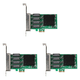 thumbnail image 1 of Tarjeta adaptadora de servidor Ethernet de 4 puertos RJ-45 de red Gigabit interfaz PCI-E X1, 1 of 5