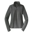 thumbnail image 5 of Yellow Rooster Women's Sport Wick Stretch 1/2 Zip Pullover Charcoal Grey Heather XL, 5 of 7
