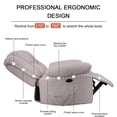 thumbnail image 5 of SCUQI Power Recliner Chair Electric Recline Sofa Chair Comfy Faux Microsuede Adjustable Cloud Sofa with USB Port Tool-Free Setup for Adults (Deep Gray), 5 of 6