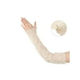 thumbnail image 3 of INSPIRE CHIC Women's Summer Driving Glove Detachable Arm Sleeves Lace Fingerless Gloves for Women One Size Beige, 3 of 6