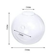 thumbnail image 2 of Efavormart 3 Pack Modish Round Shaped Glass Wall Vase Hanging Glass Terrarium Indoor Wall Planters, 2 of 11