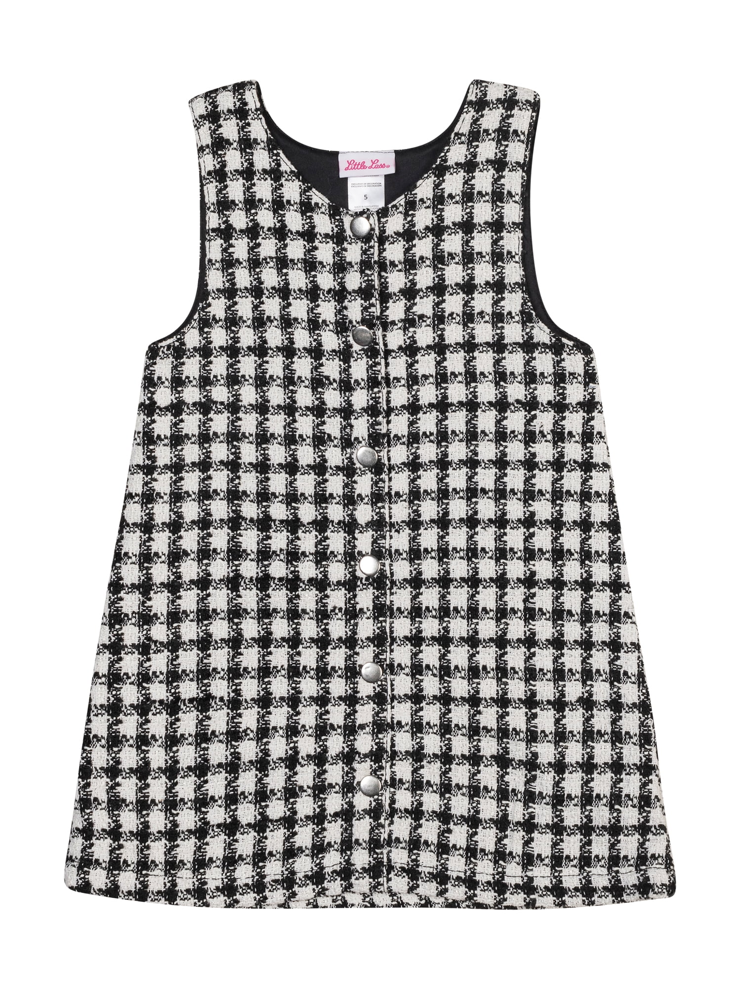Little Lass Toddler Girls 2-Piece Jumper Set with Coordinating Headband, Sizes 2T-4T