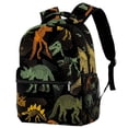 thumbnail image 2 of Gyujnb School Backpack, Large Capacity Stylish Casual Backpack with Unique Dinosaur Print Design for School Travel and Outdoor Activities, Backpack for School, 2 of 3