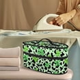 thumbnail image 2 of HELLHERO Portable Iron Storage Holder Clover Leopard Print Pattern Portable Garment Steamer Case for Handheld Garment Steamer, Bag Only, 2 of 6