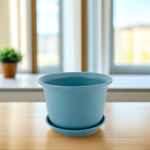 Milisten 5-Pack Plastic Plant Pots in Assorted Colors, Indoor and Outdoor