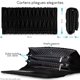 thumbnail image 3 of Cartera Grande Con Pliegues Negra, 3 of 4