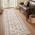 thumbnail image 1 of Rugs for Living Room Area Rug Carpet x Vintage Living Room Rugs for Bedrooms Machine Washable Rug for Dining Room Nusery Floral Distressed Grey Rug, 1 of 7