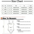 thumbnail image 3 of ylioge Womens Tankini Swimsuits One-Piece Sleeveless V Neck Bathing Suits Ladies Solid Color Built in Bras Surfing Diving Swimsuit Summer, 3 of 3