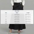 thumbnail image 3 of BRGZLK Midi Skirts Linen Skirts For Women Loose Casual Solid Color Summer Casual Cotton A Line Elastic High Waisted with Pockets, 3 of 6