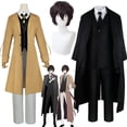 thumbnail image 2 of Disfraz de Anime Bungo Stray Dogs, Dazai Osamu, Chaqueta larga, abrigo, gabardina, uniforme, ropa de Halloween y Navidad, 2 of 4